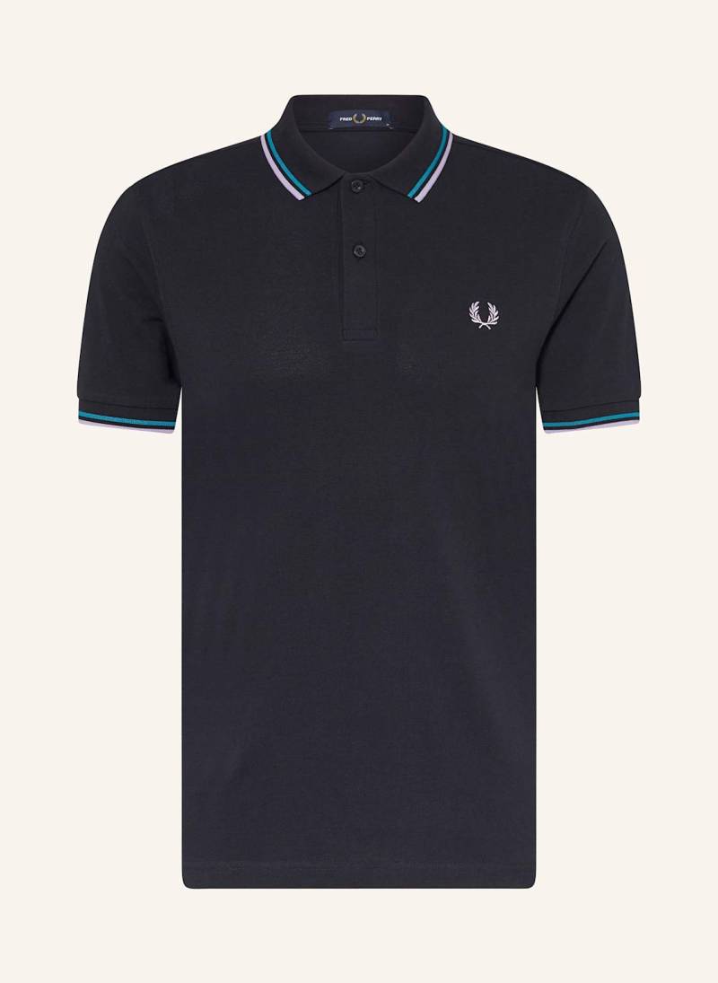 Fred Perry Piqué-Poloshirt blau von Fred Perry