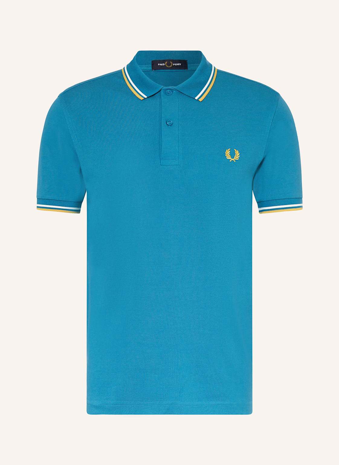 Fred Perry Piqué-Poloshirt blau von Fred Perry