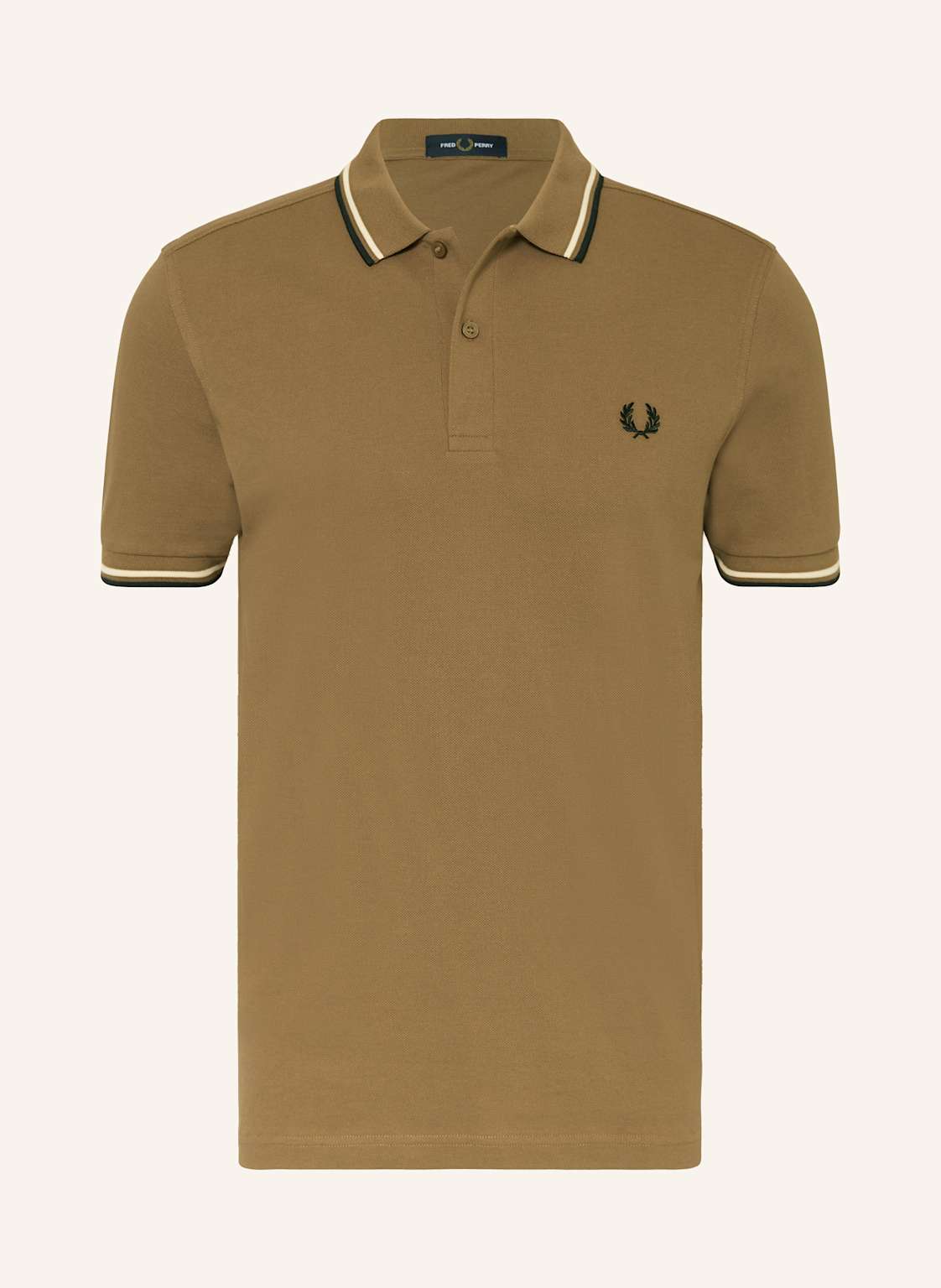 Fred Perry Piqué-Poloshirt braun von Fred Perry