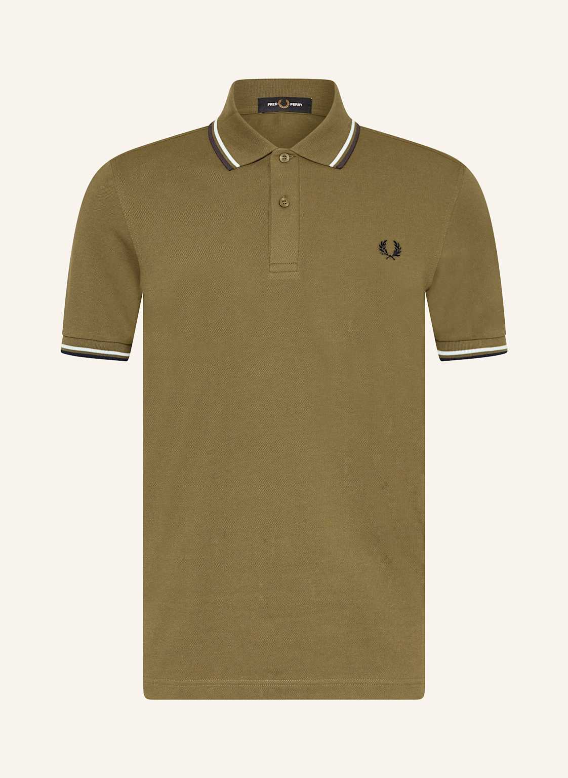 Fred Perry Piqué-Poloshirt gruen von Fred Perry