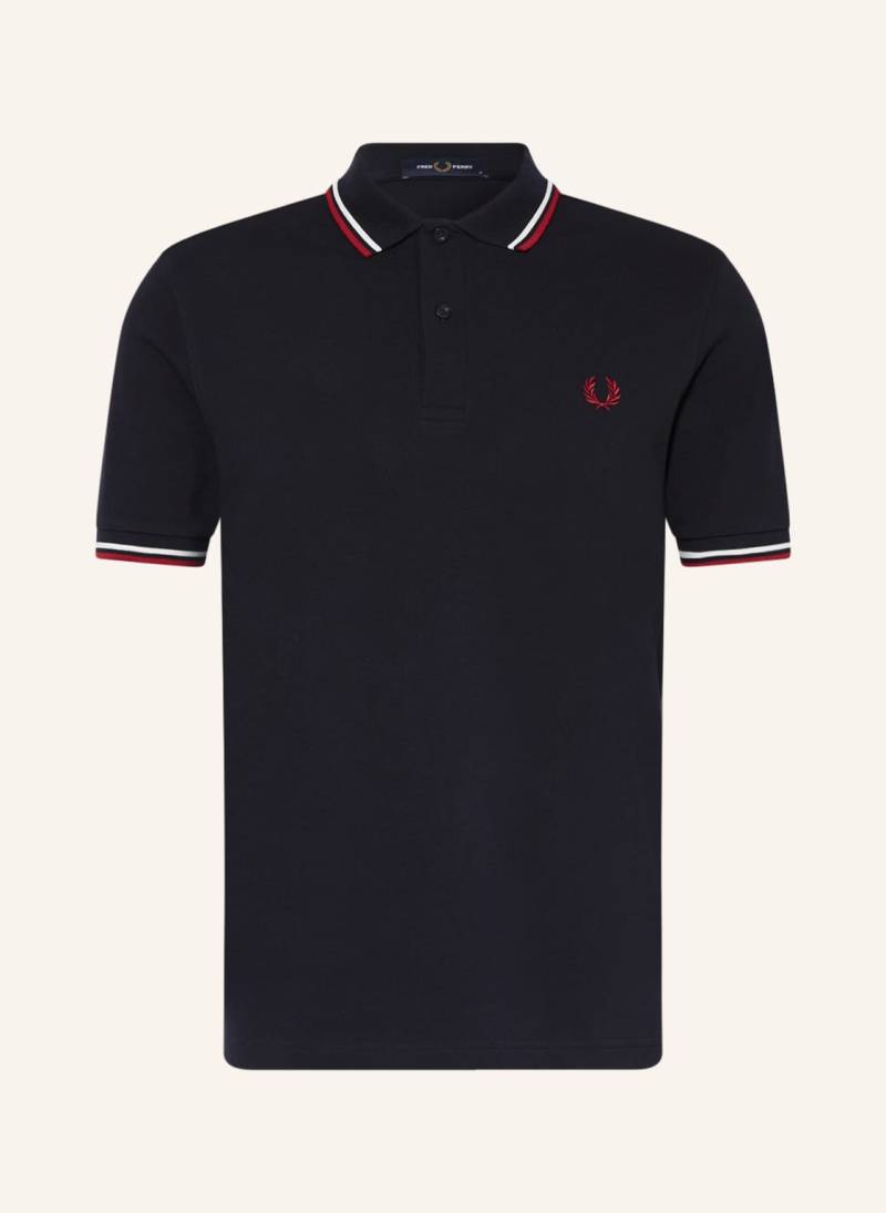 Fred Perry Piqué-Poloshirt blau von Fred Perry