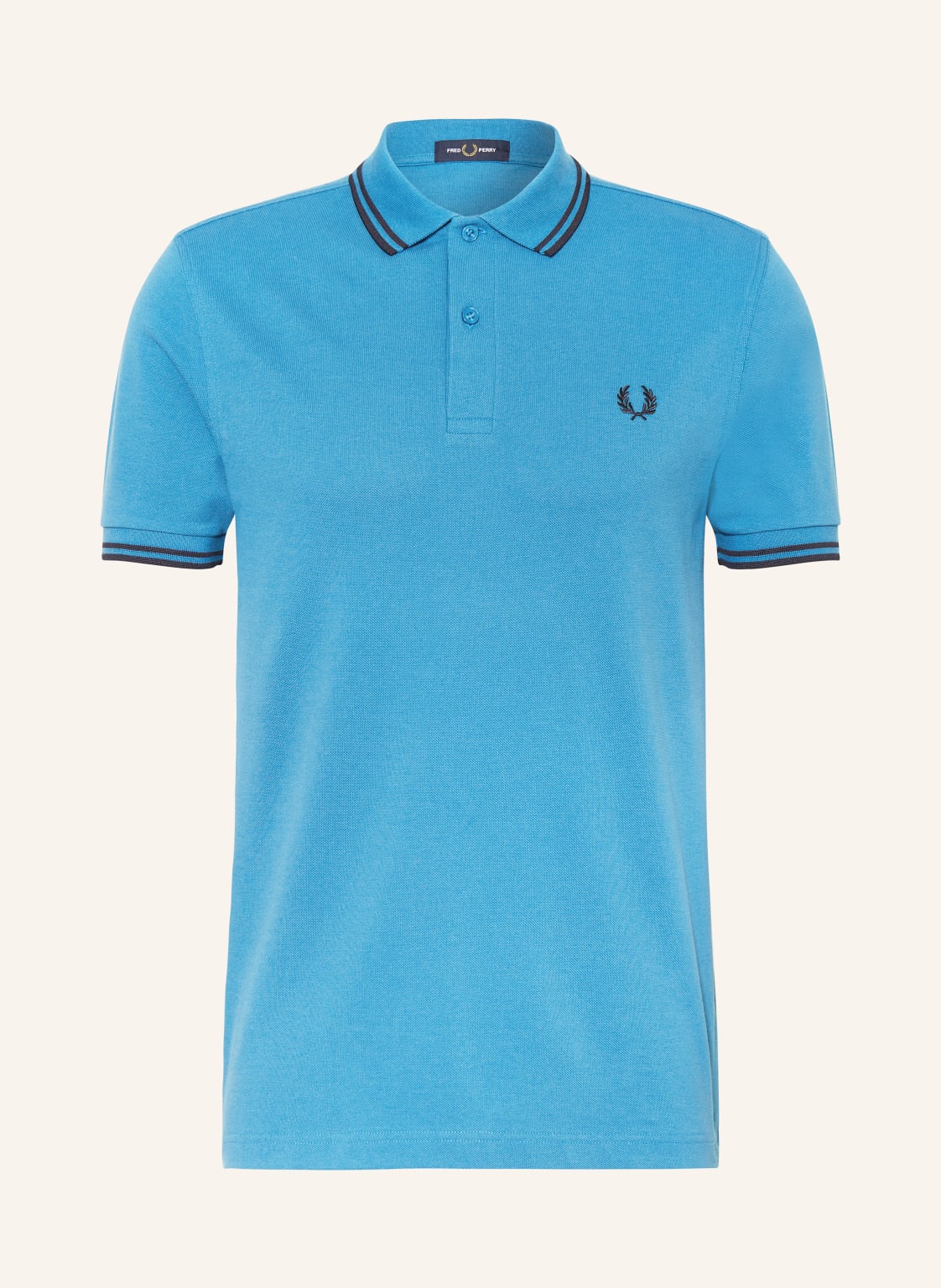 Fred Perry Piqué-Poloshirt blau von Fred Perry