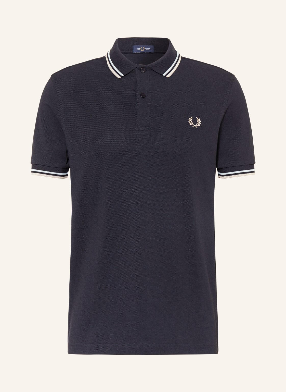 Fred Perry Piqué-Poloshirt blau von Fred Perry