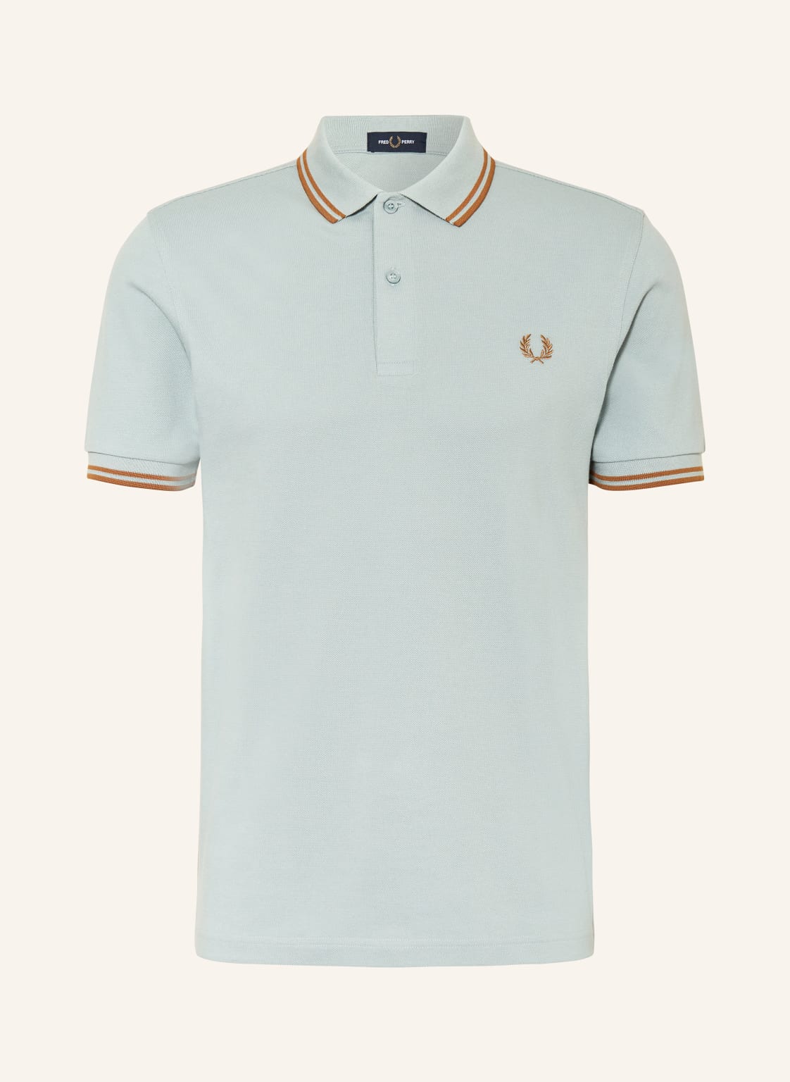 Fred Perry Piqué-Poloshirt silber von Fred Perry