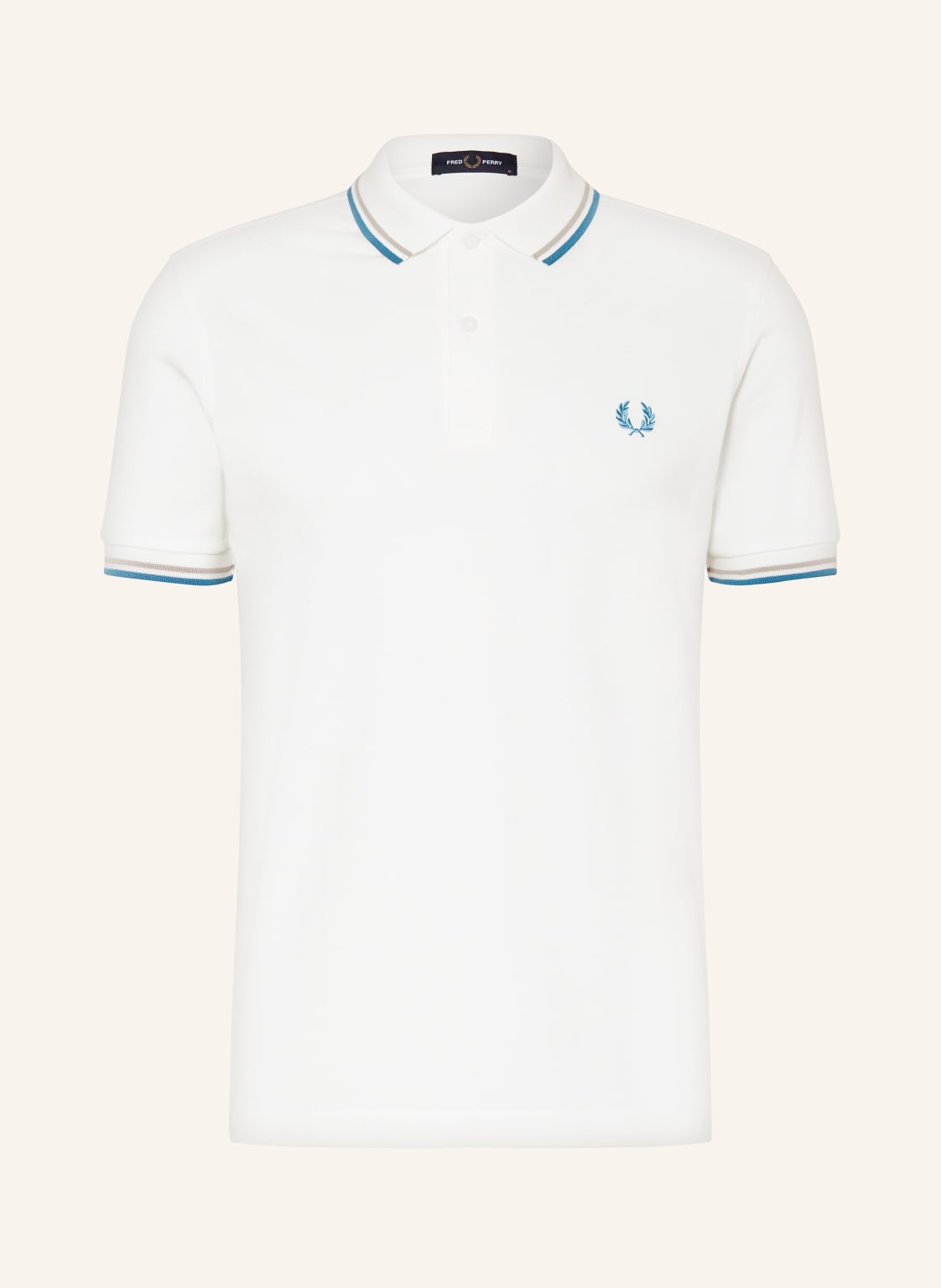Fred Perry Piqué-Poloshirt weiss von Fred Perry