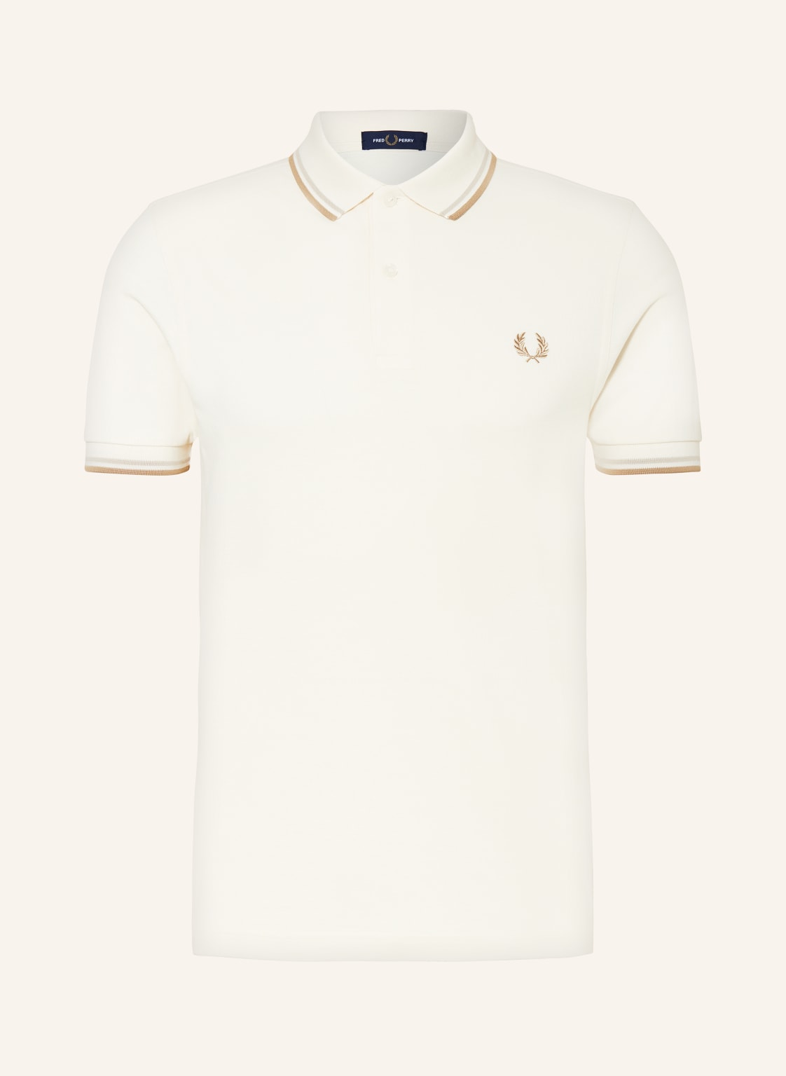 Fred Perry Piqué-Poloshirt weiss von Fred Perry