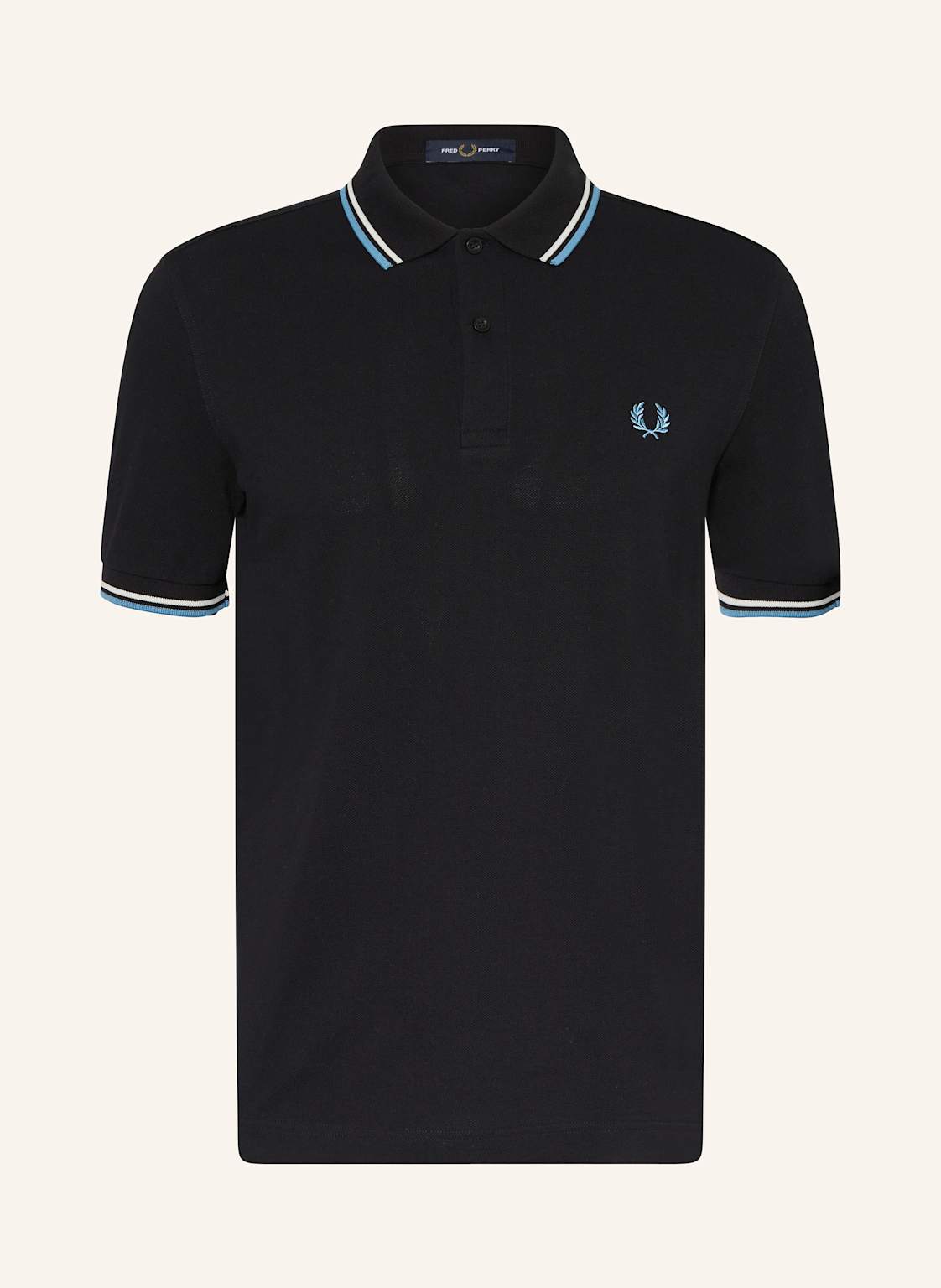 Fred Perry Piqué-Poloshirt schwarz von Fred Perry