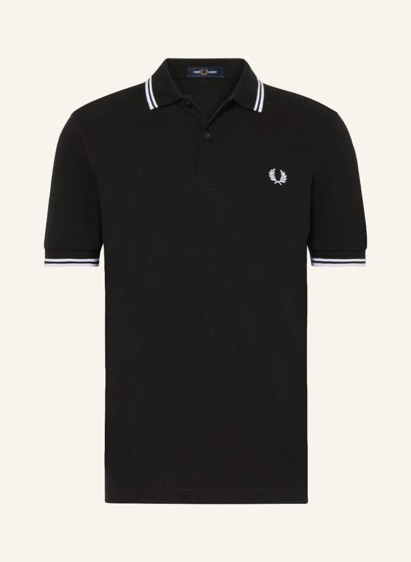 Fred Perry Piqué-Poloshirt schwarz von Fred Perry