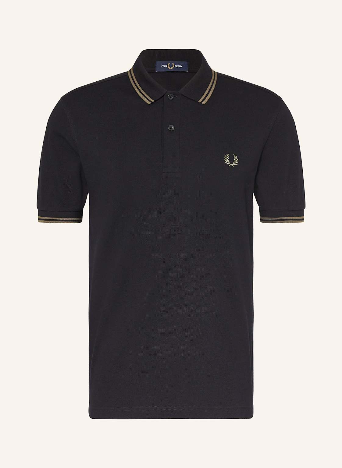 Fred Perry Piqué-Poloshirt schwarz von Fred Perry