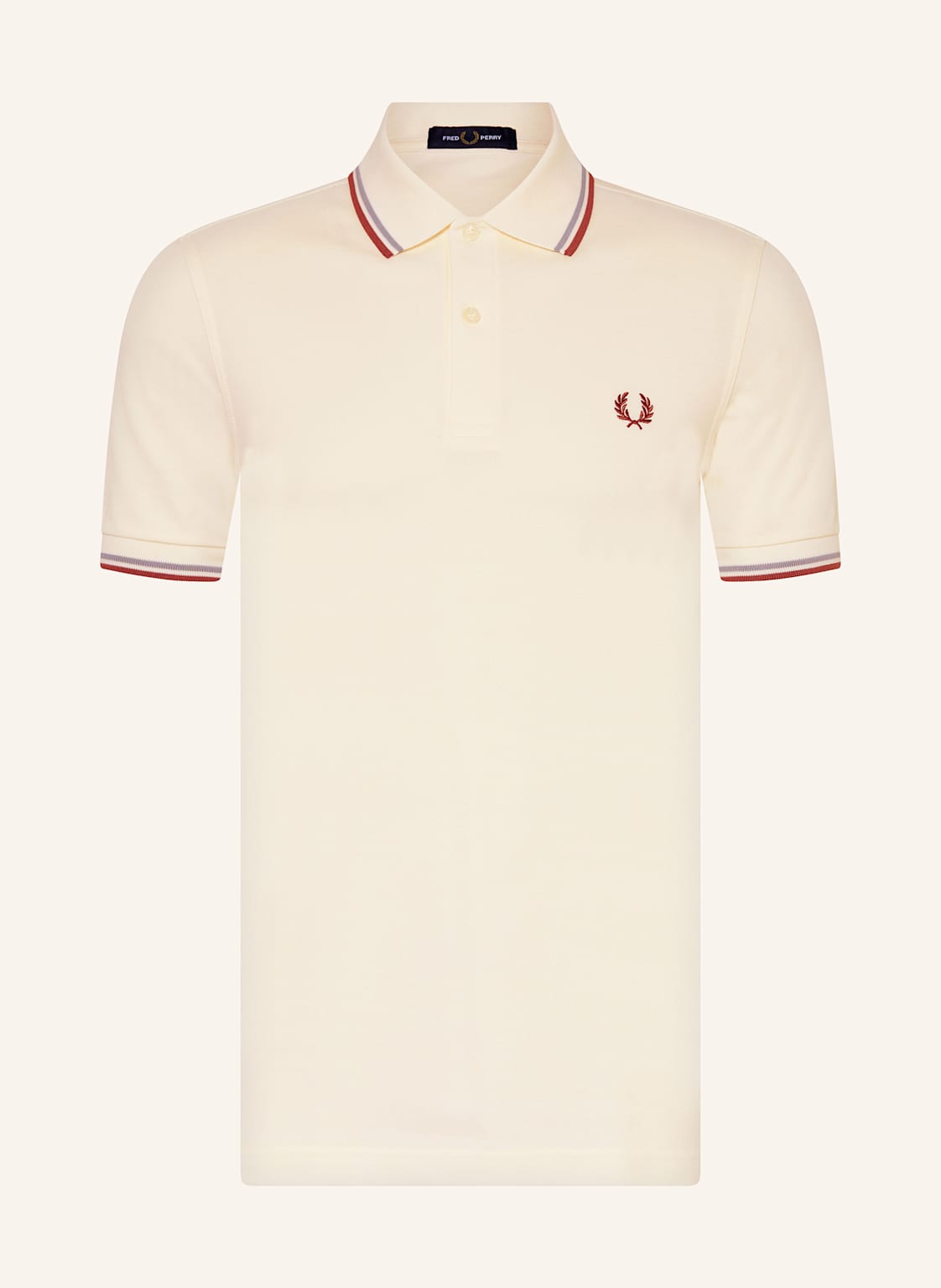 Fred Perry Piqué-Poloshirt weiss von Fred Perry