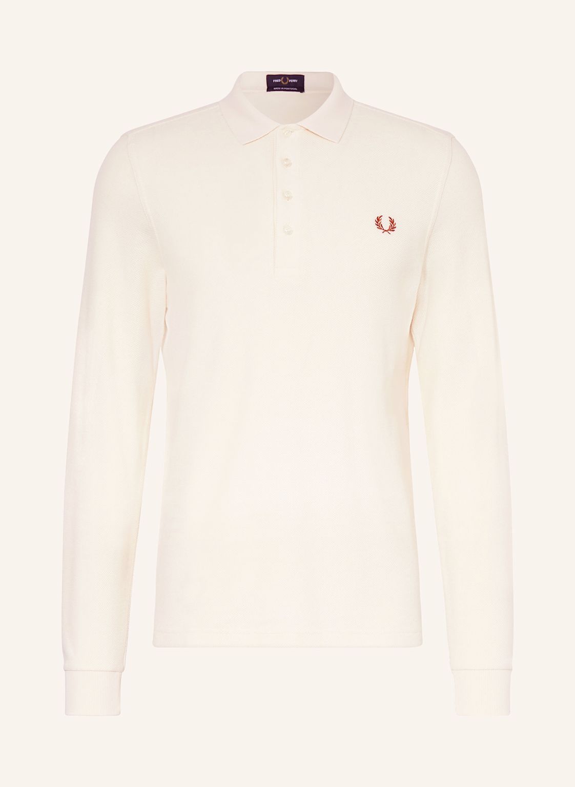 Fred Perry Piqué-Poloshirt weiss von Fred Perry