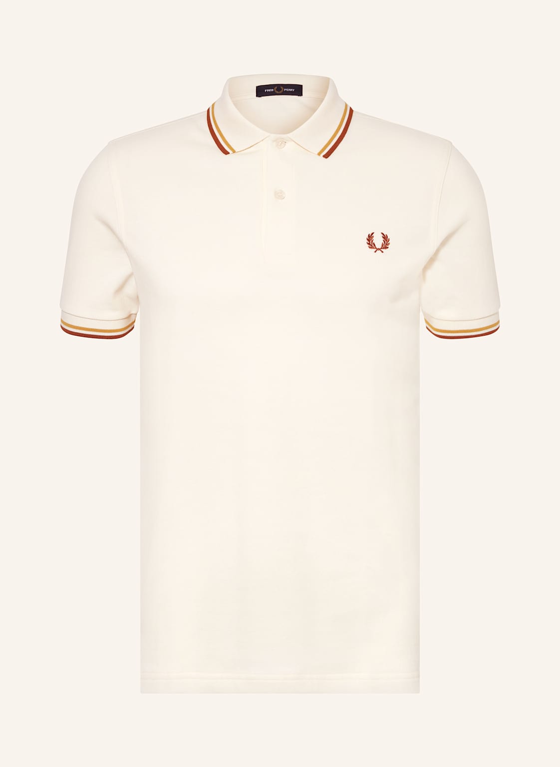 Fred Perry Piqué-Poloshirt weiss von Fred Perry