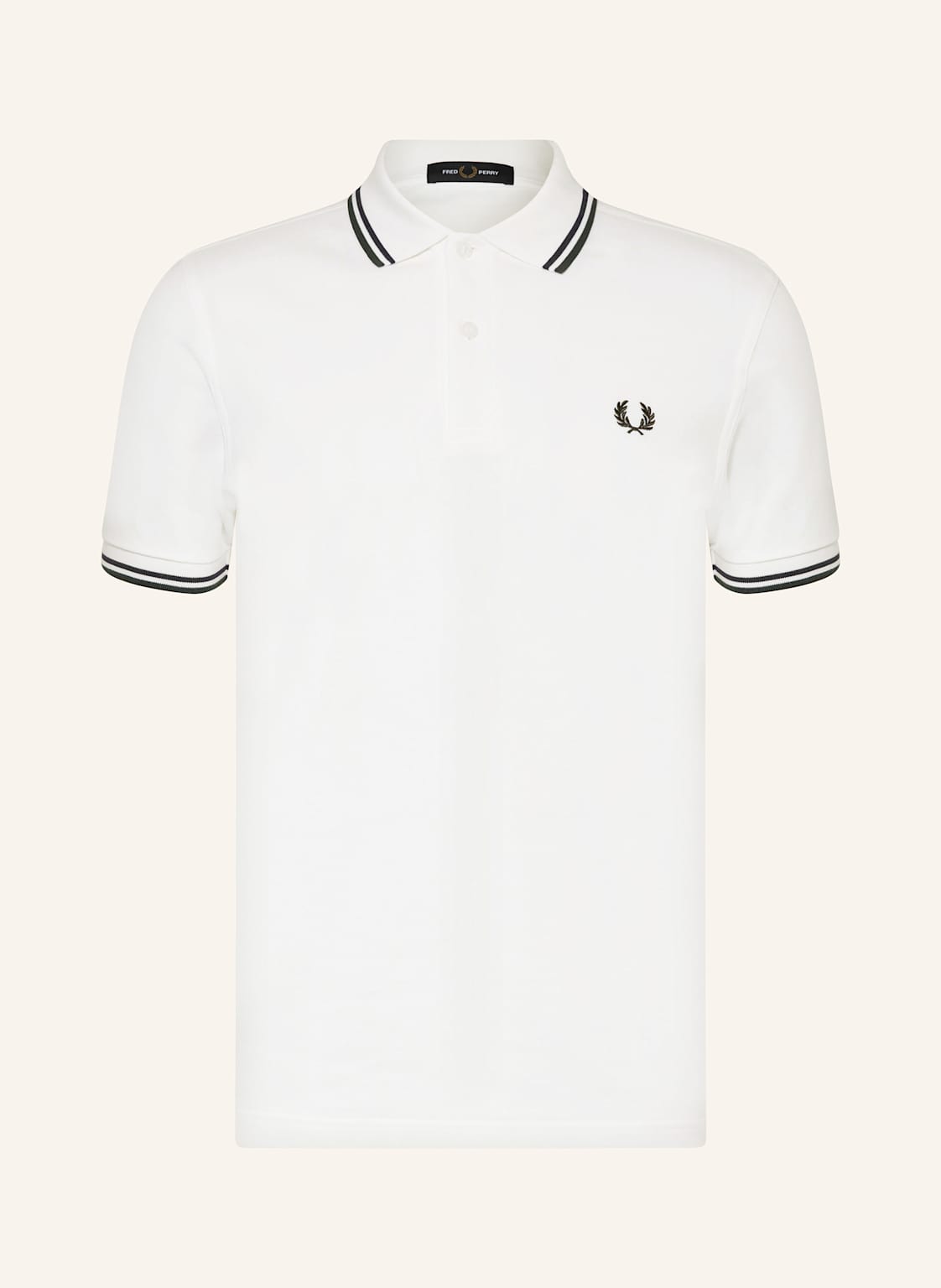 Fred Perry Piqué-Poloshirt weiss von Fred Perry