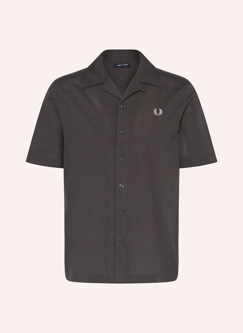 Fred Perry Resorthemd Comfort Fit Aus Piqué grau von Fred Perry