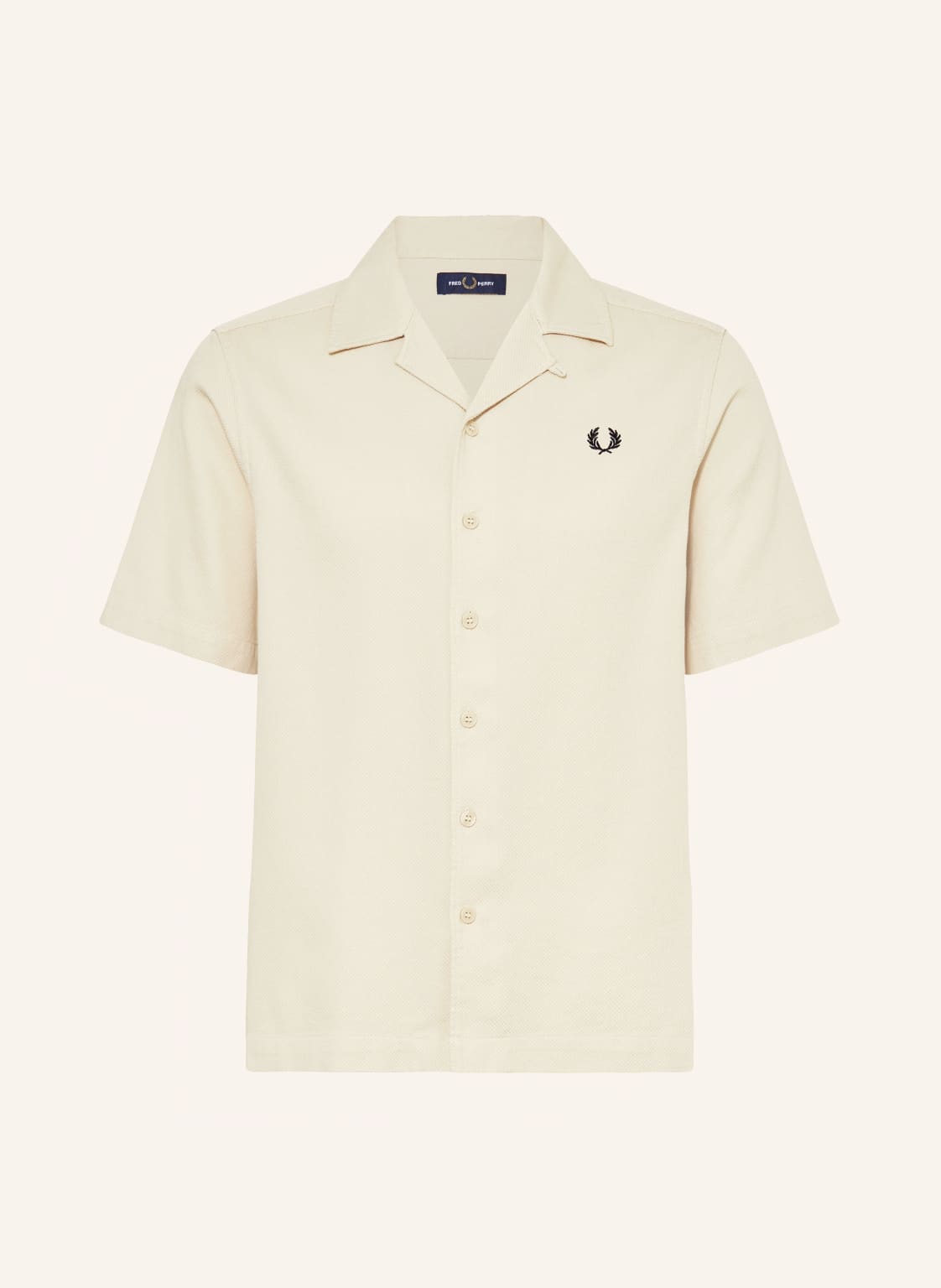 Fred Perry Resorthemd Comfort Fit beige von Fred Perry