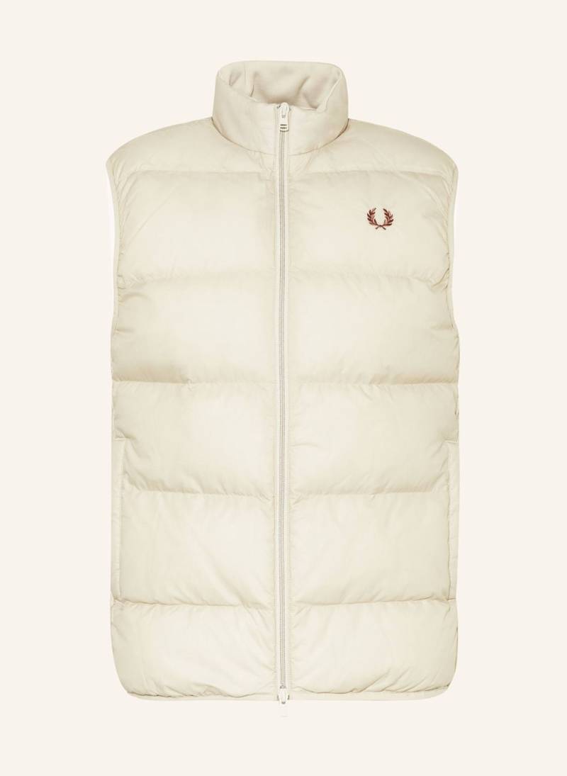 Fred Perry Steppweste beige von Fred Perry