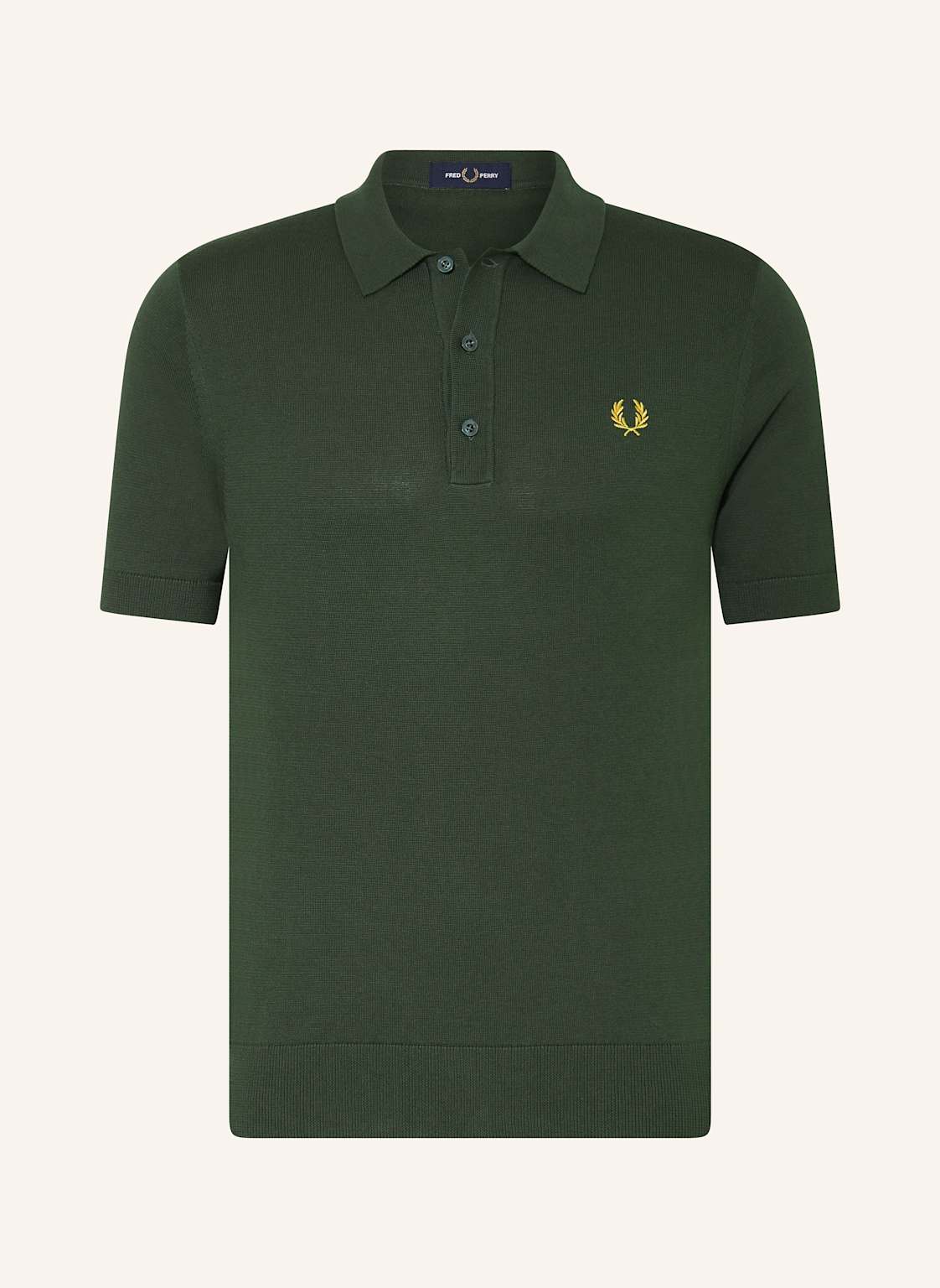 Fred Perry Strick-Poloshirt gruen von Fred Perry