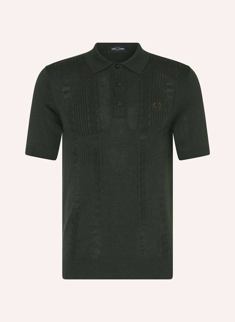Fred Perry Strick-Poloshirt gruen von Fred Perry