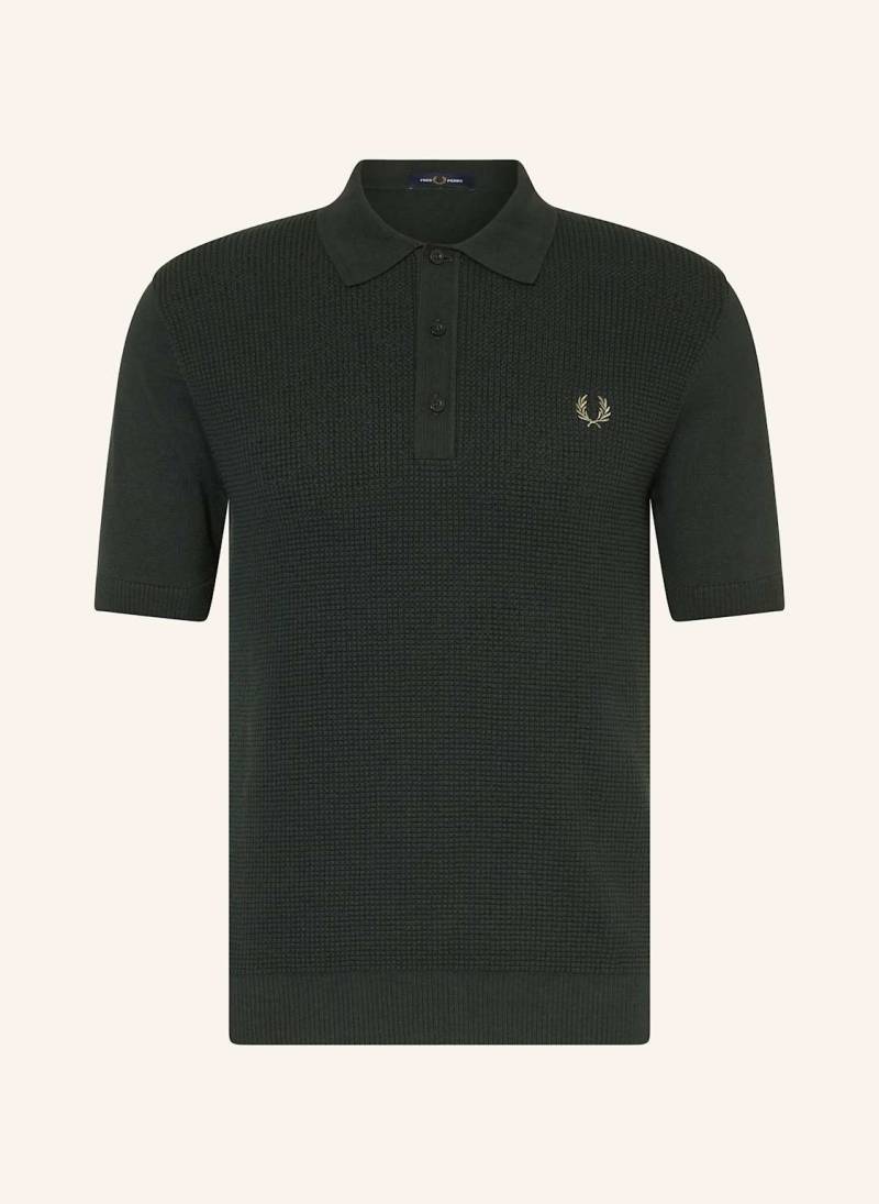 Fred Perry Strick-Poloshirt gruen von Fred Perry
