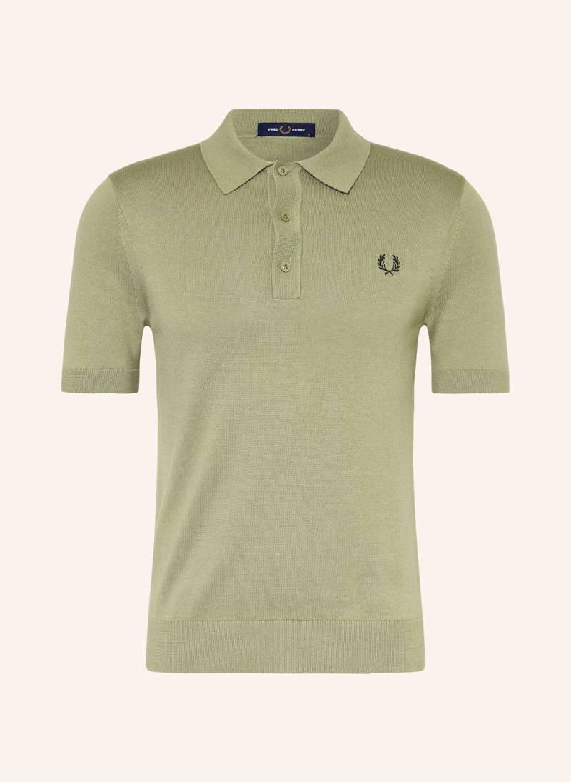 Fred Perry Strick-Poloshirt gruen von Fred Perry