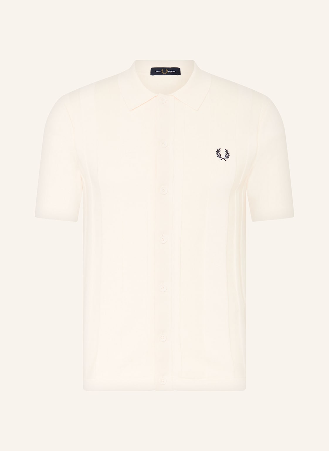 Fred Perry Strickhemd Regular Fit weiss Fred Perry Strickhemd Regular Fit weiss von Fred Perry