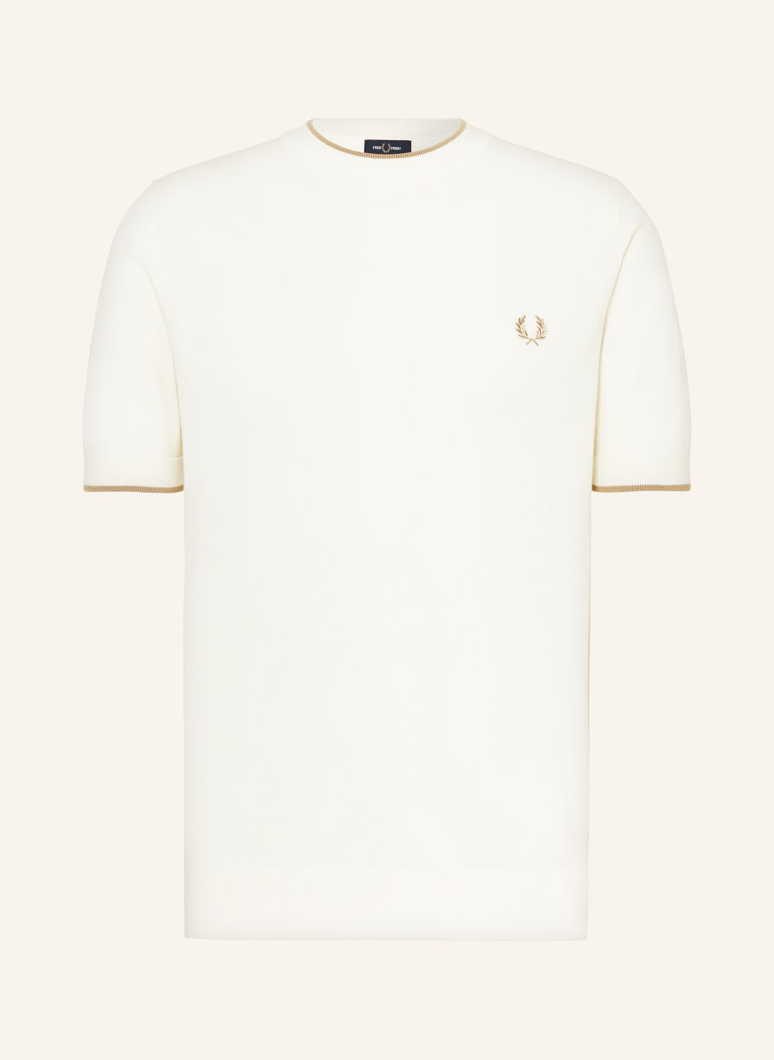 Fred Perry Strickshirt weiss von Fred Perry