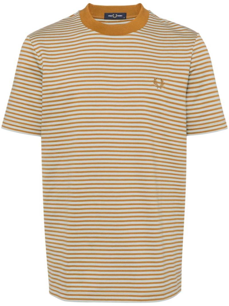 Fred Perry Strip cotton t-shirt - Brown von Fred Perry