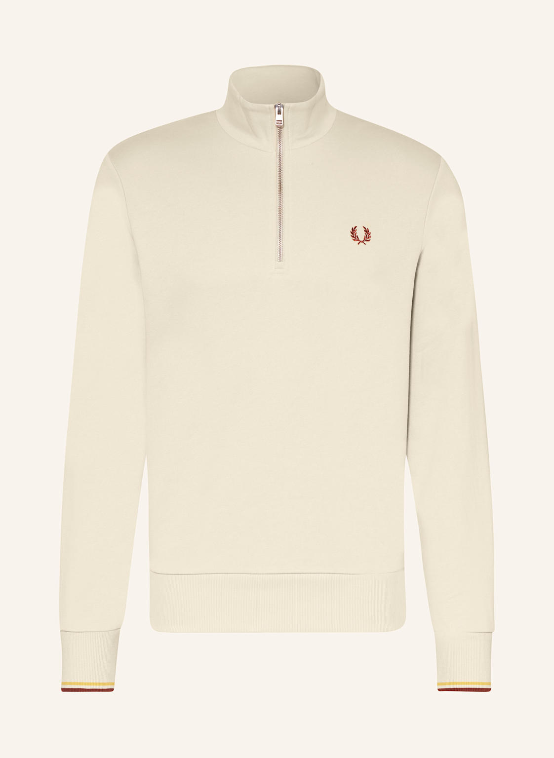 Fred Perry Sweat-Troyer beige von Fred Perry