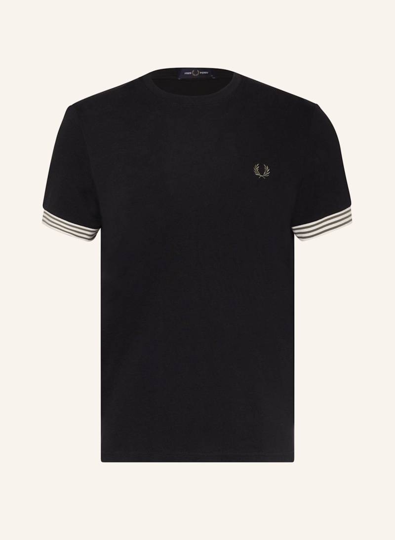 Fred Perry T-Shirt Aus Piqué schwarz von Fred Perry