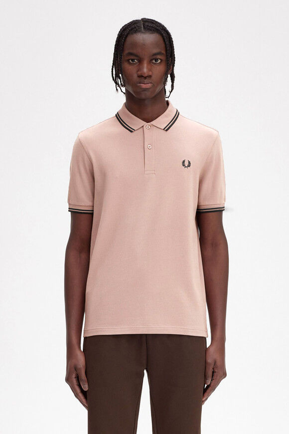 Fred Perry Twin Tipped Poloshirt | Dusty Rose | Herren  | L von Fred Perry