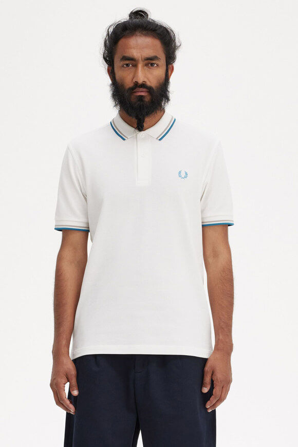 Fred Perry Twin Tipped Poloshirt | Snow White | Herren  | L von Fred Perry