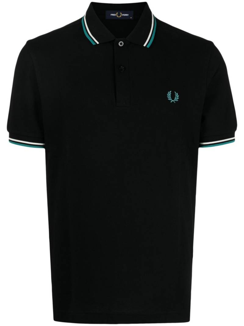 Fred Perry Twin Tipped cotton polo shirt - Black von Fred Perry