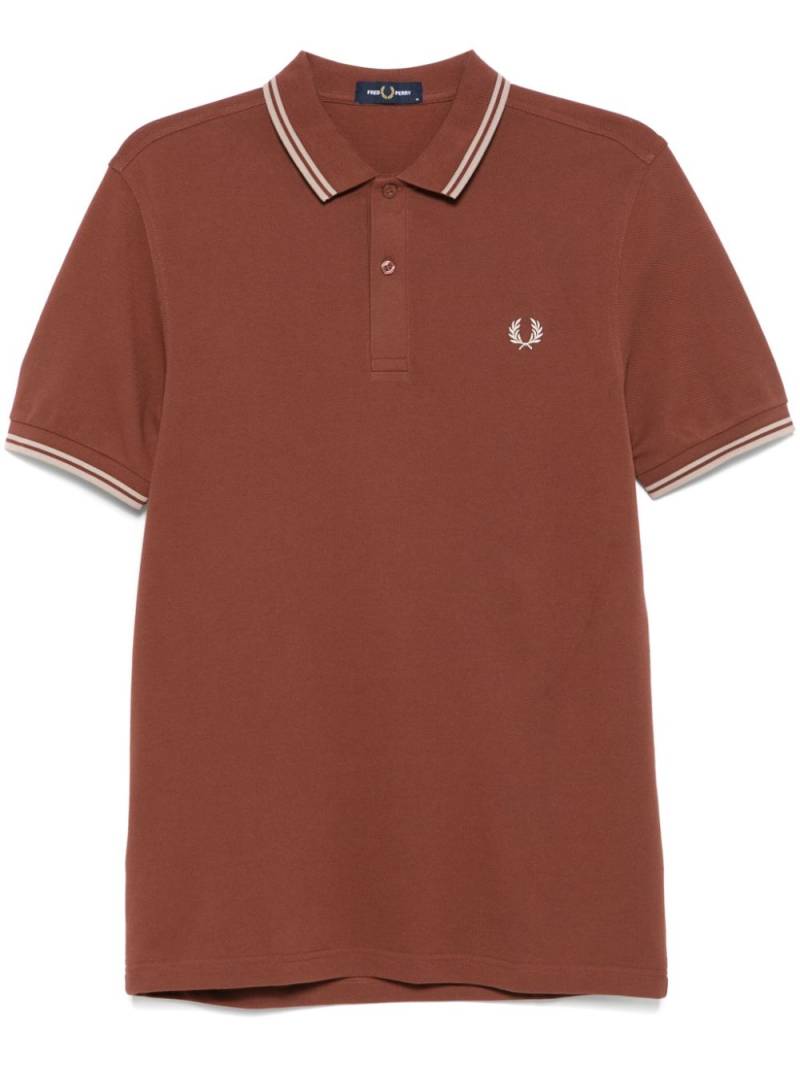 Fred Perry Twin Tipped polo shirt - Brown von Fred Perry