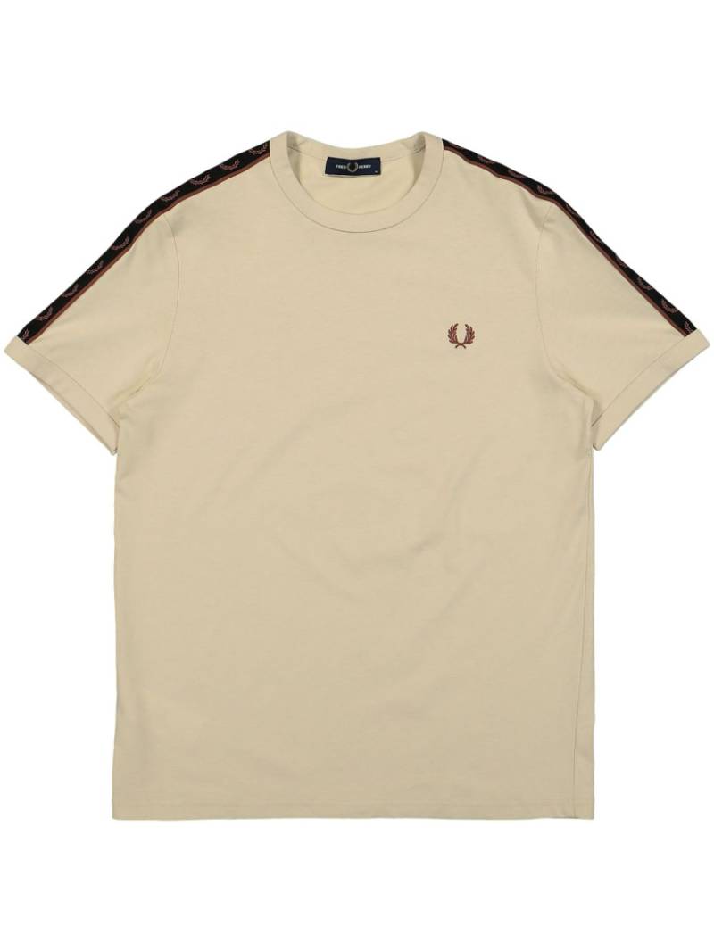 Fred Perry contrast tape ringer T-shirt - Neutrals von Fred Perry