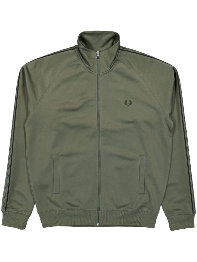 Fred Perry contrast tape track jacket - Green von Fred Perry