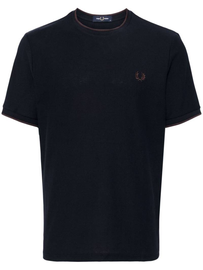 Fred Perry crepe piqué t-shirt - Blue von Fred Perry