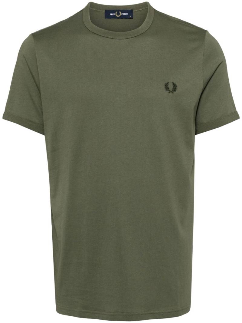 Fred Perry embroidered logo T-shirt - Green von Fred Perry