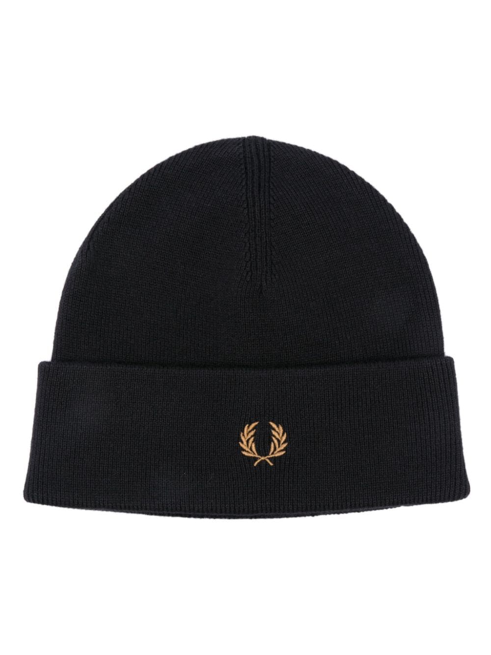 Fred Perry embroidered-logo beanie hat - Blue von Fred Perry