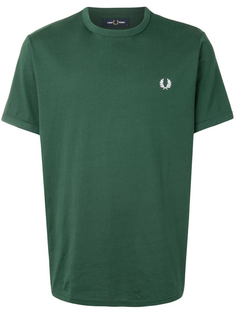 Fred Perry embroidered logo cotton T-shirt - Green von Fred Perry