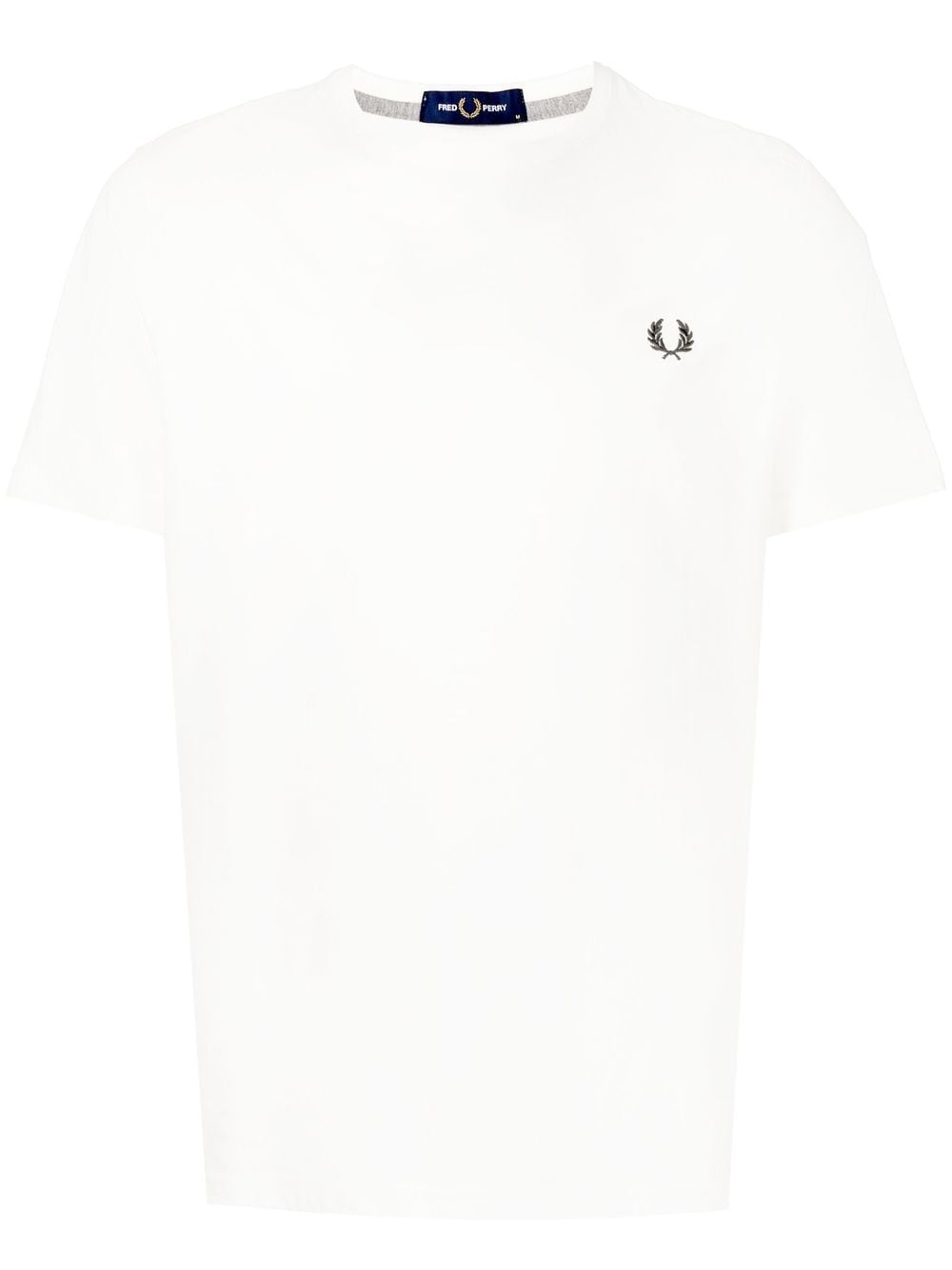 Fred Perry embroidered-logo cotton T-shirt - White von Fred Perry
