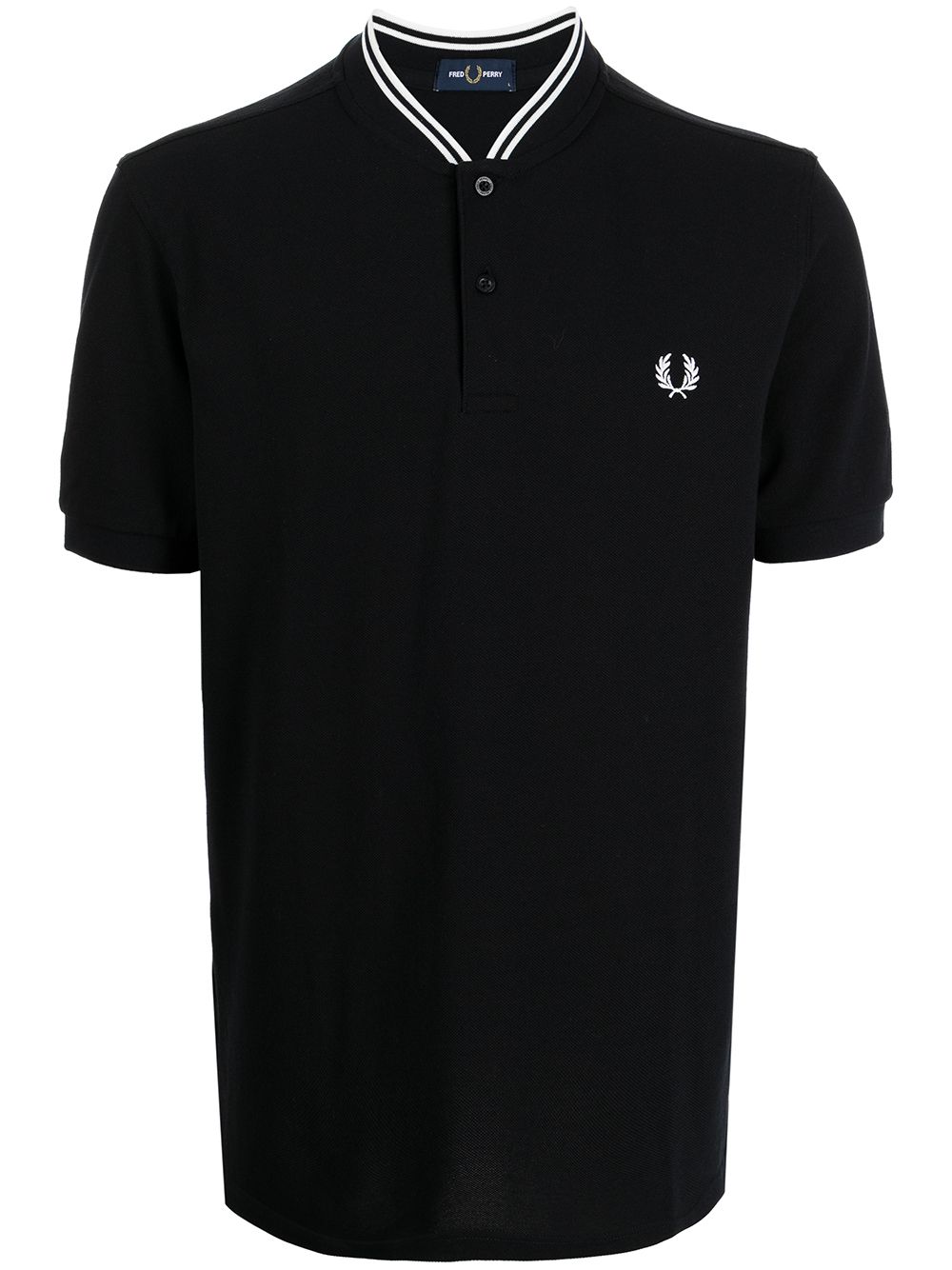 Fred Perry embroidered-logo polo T-shirt - Black von Fred Perry