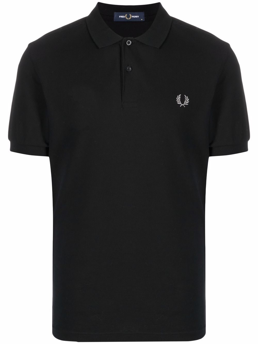 Fred Perry embroidered logo polo shirt - Black von Fred Perry