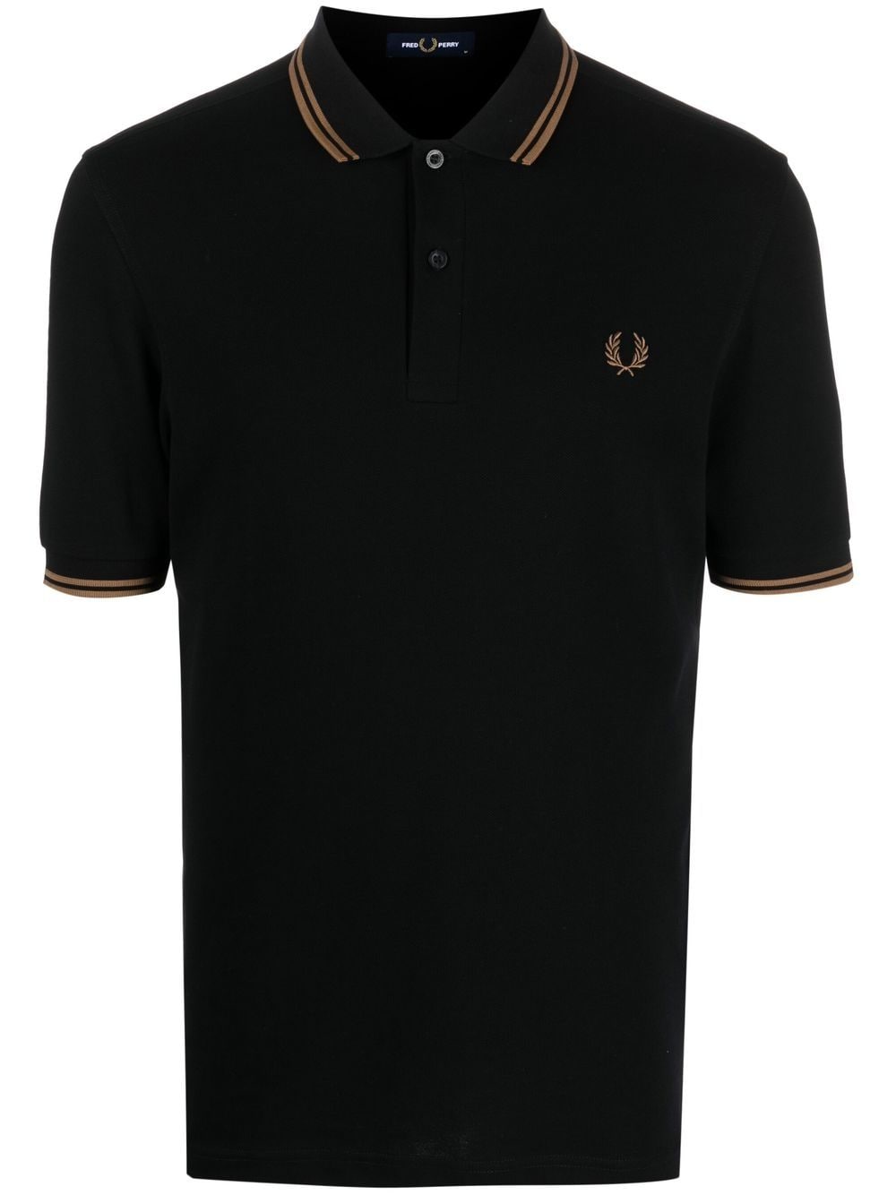 Fred Perry embroidered-logo polo shirt - Black von Fred Perry