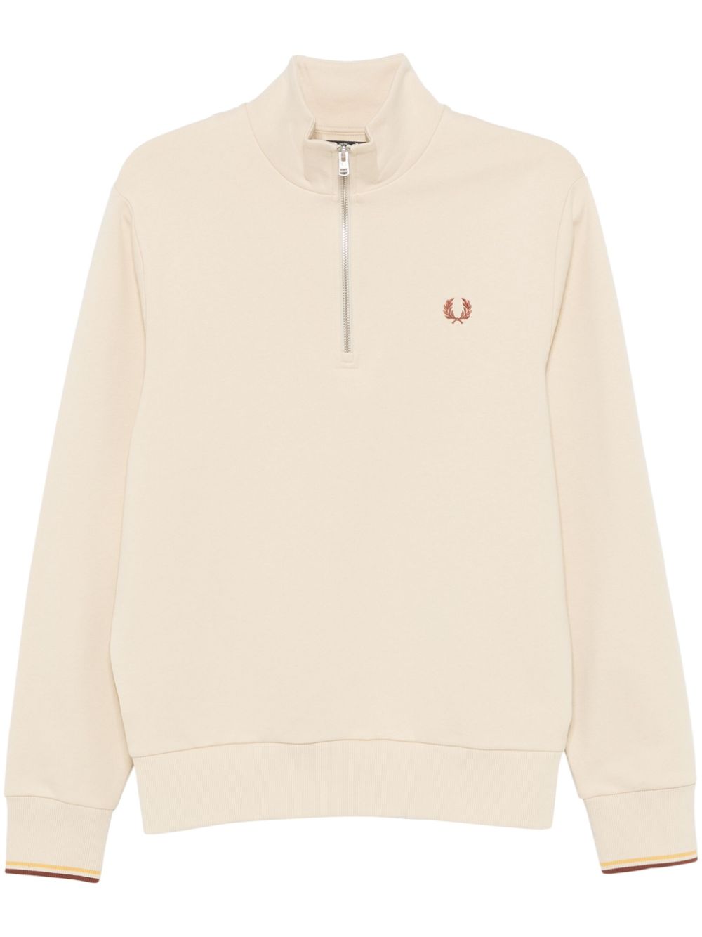 Fred Perry half-zip sweatshirt - Neutrals von Fred Perry