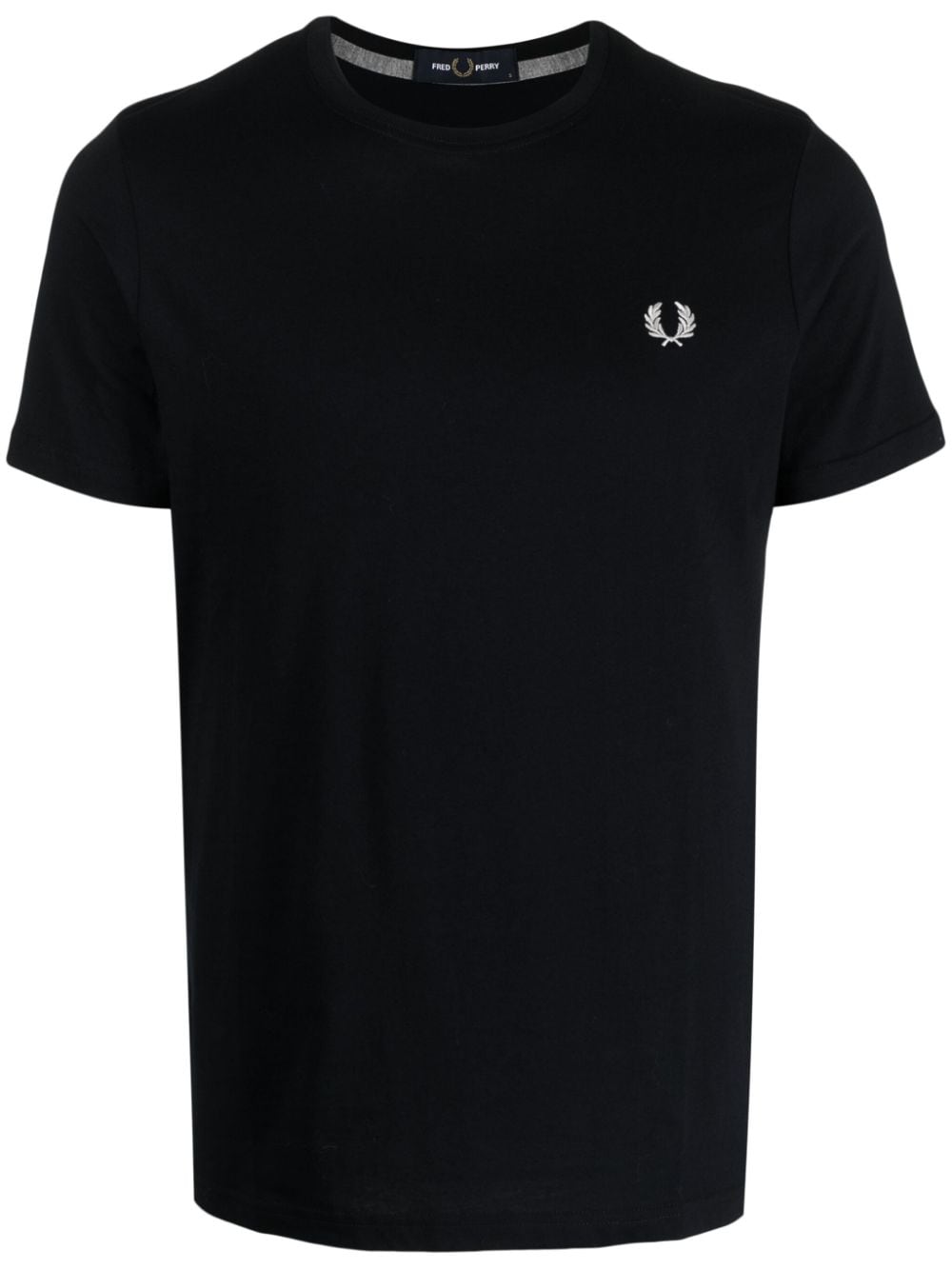 Fred Perry logo-embroidered cotton T-shirt - Blue von Fred Perry