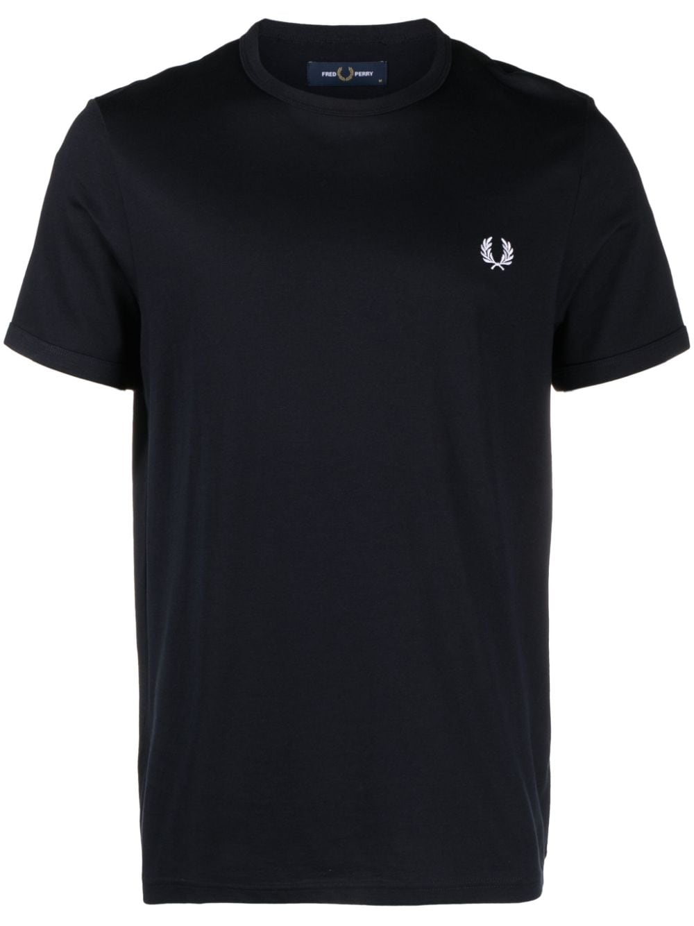 Fred Perry logo-embroidered cotton T-shirt - Blue von Fred Perry