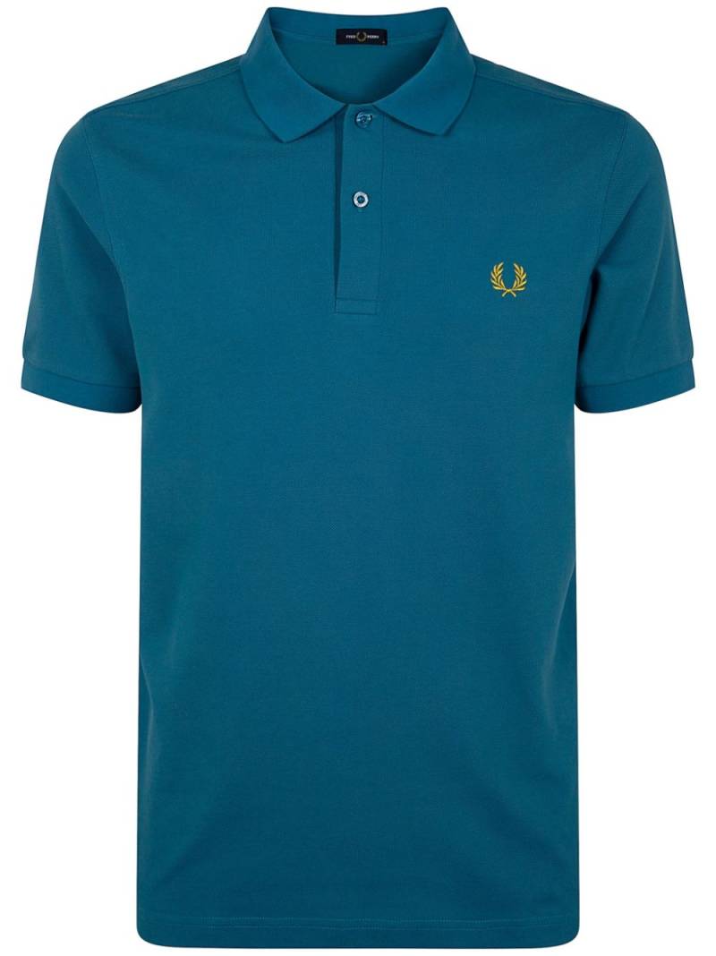 Fred Perry logo-embroidered polo shirt - Blue von Fred Perry