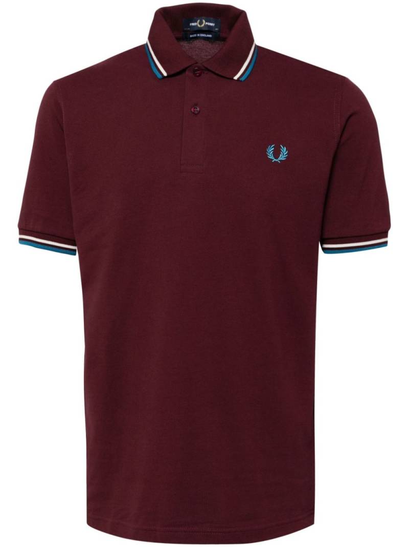 Fred Perry logo-embroidered polo shirt von Fred Perry