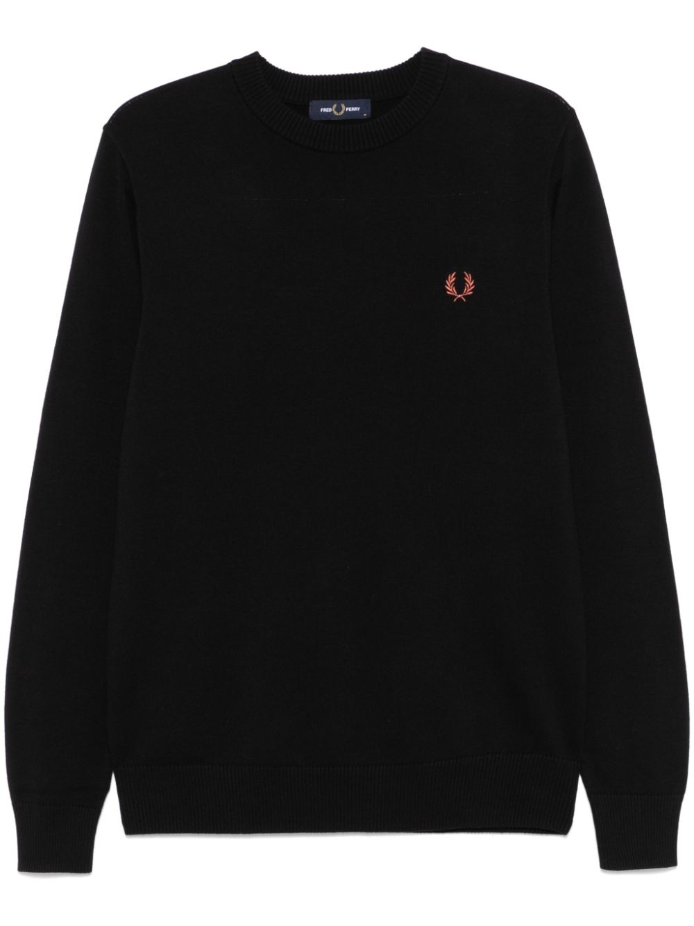 Fred Perry logo-embroidered sweater - Black von Fred Perry