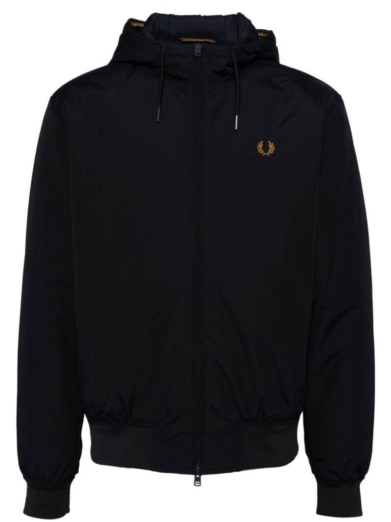 Fred Perry logo-embroidered zip-up jacket - Blue von Fred Perry